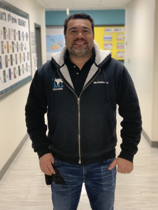 Danilo Espinoza, a Facilities Manager at McLean, smiling for the camera